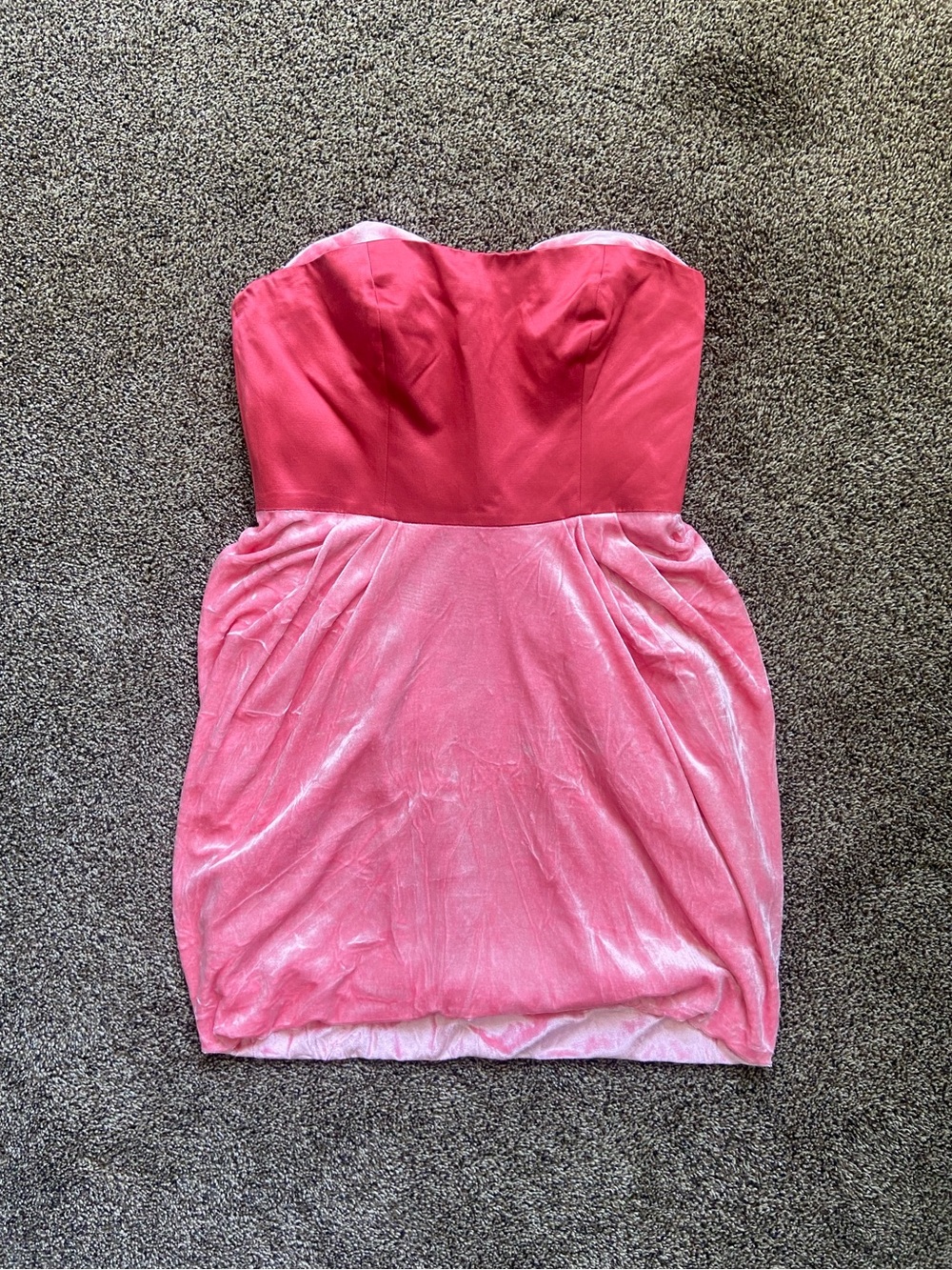 $298 Juicy Couture Erin Fetherston Y2K Vintage Coral Pink Cherry Bustier Dress 6